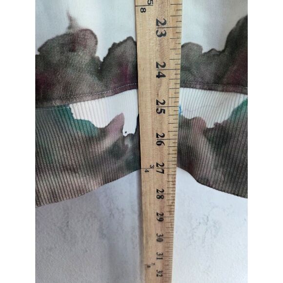 ACNE Studios Women Red Blue White "Yana Oil" Cotton Sweatshirt size X-Small - Picture 9 of 12